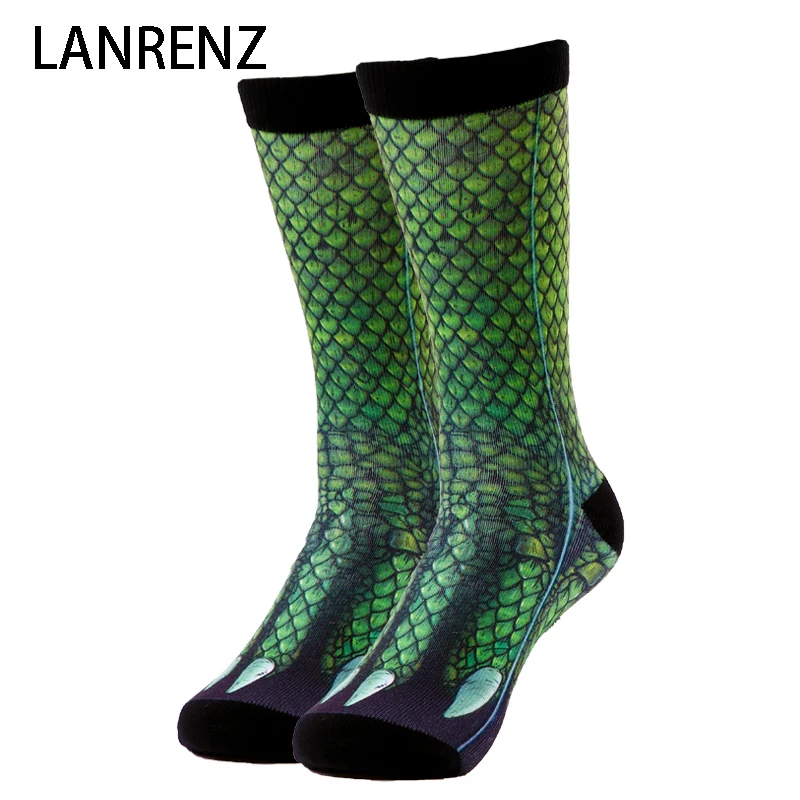

2019 dragon claw printing Men and women fashion Funny socks 3d printed socks 200 knitting oil painting compression socks