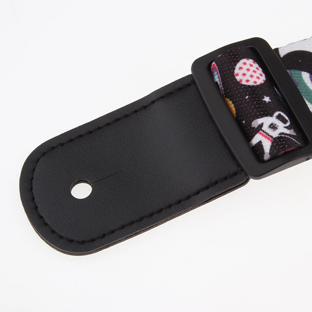 Tooyful Durable Cool Printing Pattern T/C Ukulele Shoulder Strap 4 String Guitar Belt Musical Instrument Accessory