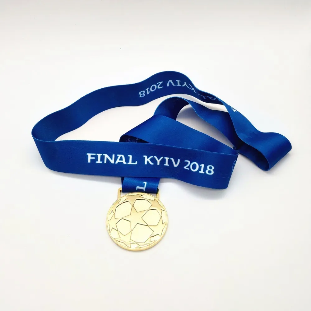 Новинка 2018 года европейская Футбольная Лига чемпионов золотая медаль фанатов
