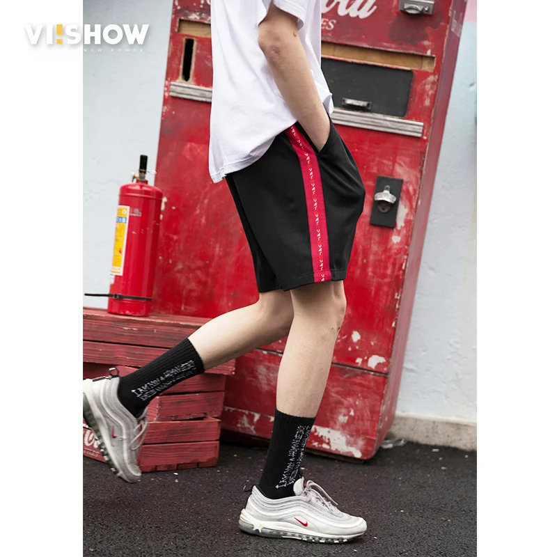 VIISHOW модные шорты с боковой полосой летние мужские короткие спортивные штаны