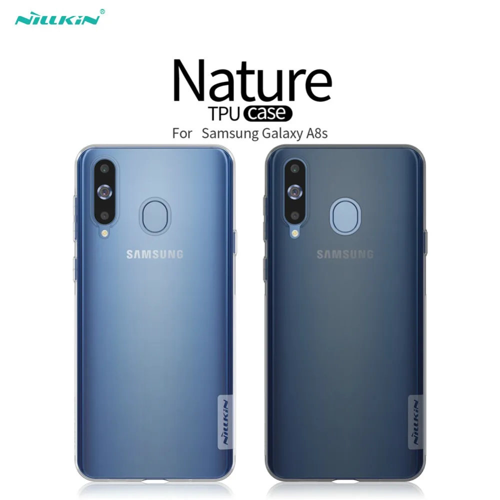 Чехол NILLKIN Nature из ТПУ для Samsung Galaxy A8s мягкий прозрачный силиконовый чехол телефона