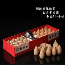 Натуральный, благовония башни рефлюкс, благовония сандалового дерева, аромат копчения, алоэ, конический набор благовоний, лаванда, вид дымового облака