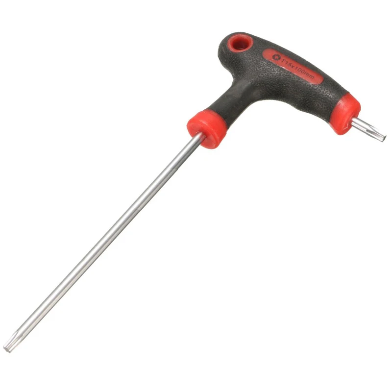 1pcs T10/15/20/25/30/40 T-Handle Grip Torx Hex Screwdriver Allen Key Wrench Tool
