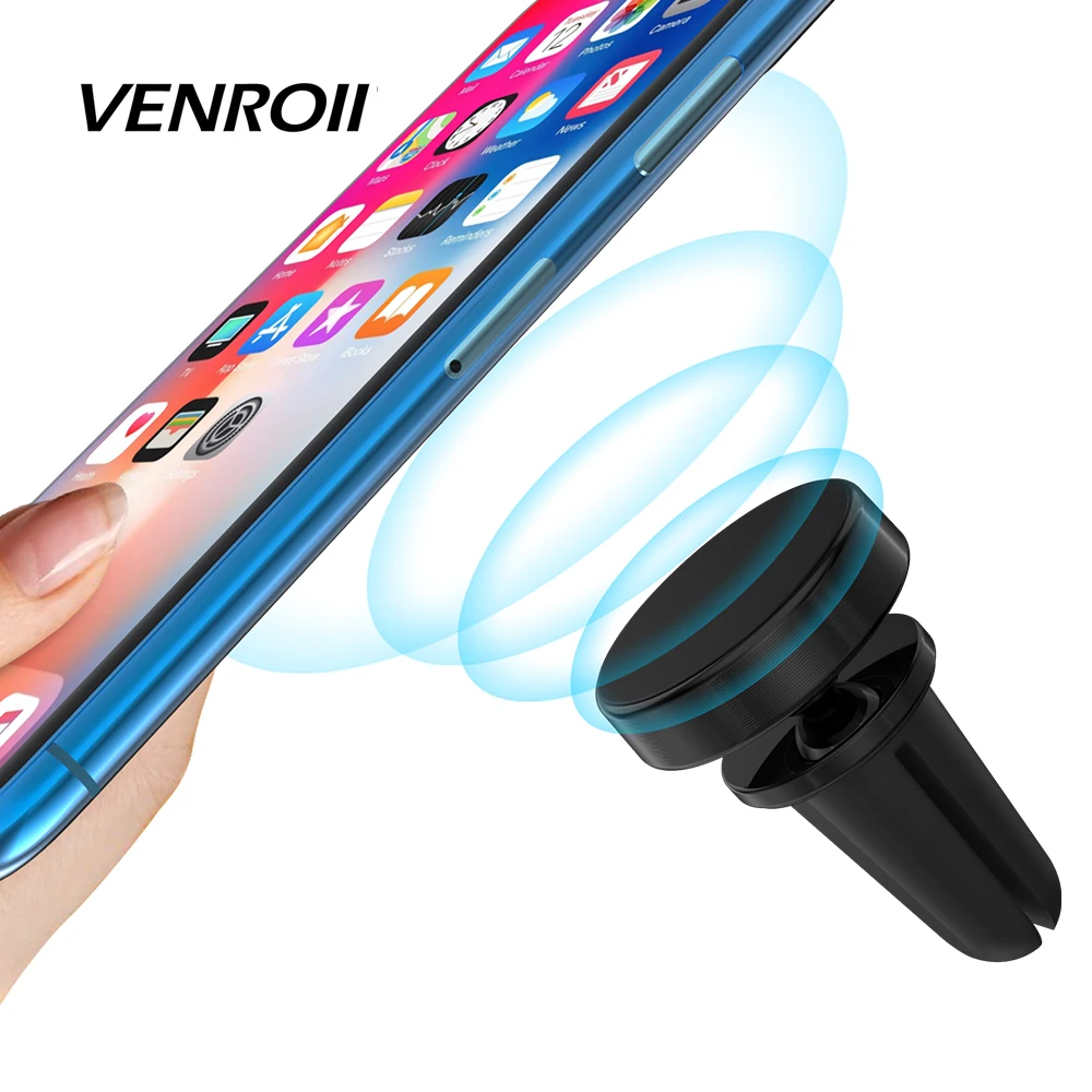 

Car Air Vent Mount Smart Phone Holder Metal Magnetic GPS Mobile Magnet Bracket for iPhone X XR Max 8 7 6 Plus 6s Cellphone Stand