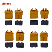 500 пар/лот разъем Amass XT60 XT60H штепсельные Разъемы с мужской и женской вилкой с силикатной гелевой обмоткой для батарей RC 20% off