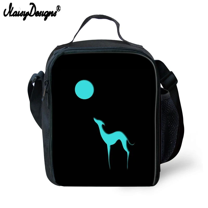 

Women Men Reusable Lunch Bag Insulated Galgo Cartoon Print Custom Sac Lunch Box For Kid School Food Portable Bags Picnic Tote