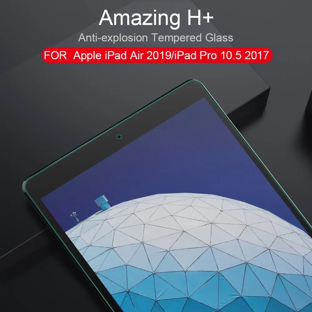 

for iPad Air 2019 Glass Nillkin 9H+ 2.5D Ultra-Thin Tempered Glass Screen Protector for Apple iPad Pro 10.5 2017 Nilkin HD Glass