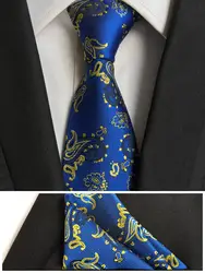 8 см завод дизайнер мужской галстук высокое качество тканый цветочный шейный платок с платок для мужа подарок