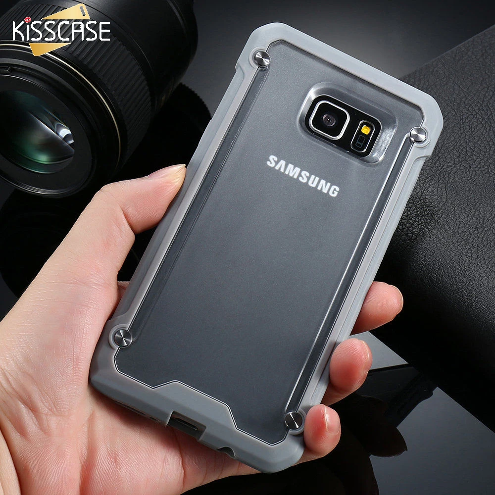 

KISSCASE Armor Beatles Phone Cases For Samsung Galaxy S7 / s7 Edge Case Hybrid TPU + PC Clear Cover For Samsung S7 Cases Capa