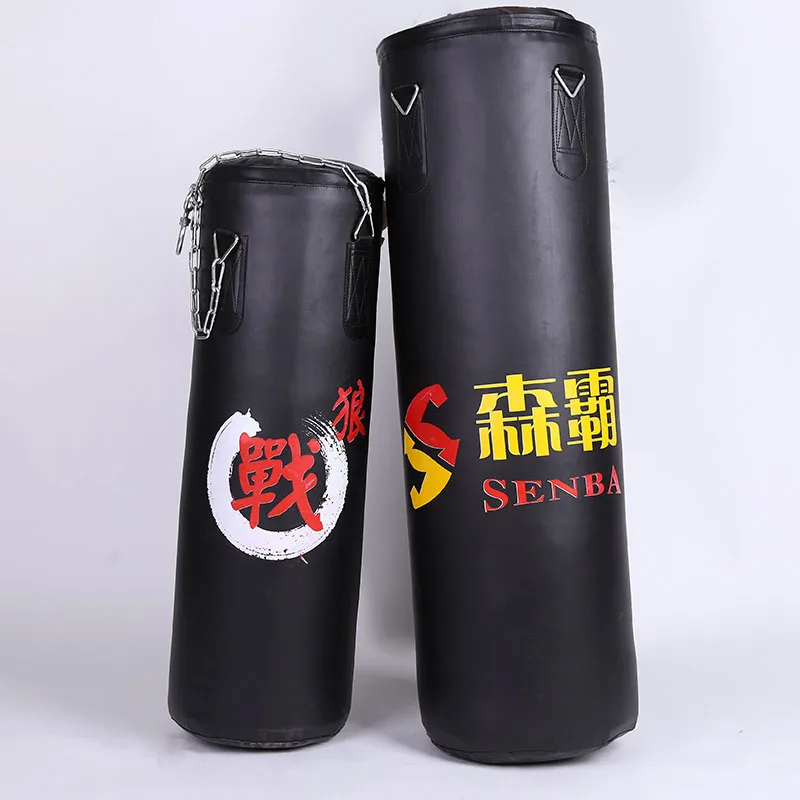 80/100/120CM High Quality Sandbag PU Leather Punching Bag Hook Kick