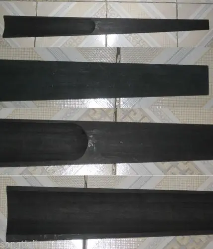 

1pcs Best pure black rounded indonesia ebony double bassfingerboard3/4 #6337