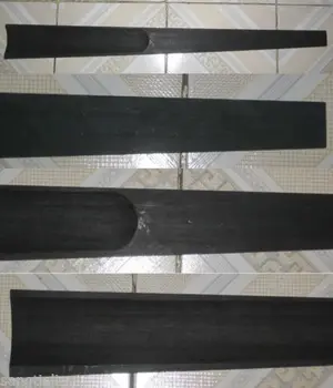 

1pcs Best pure black rounded indonesia ebony double bassfingerboard3/4 #6337