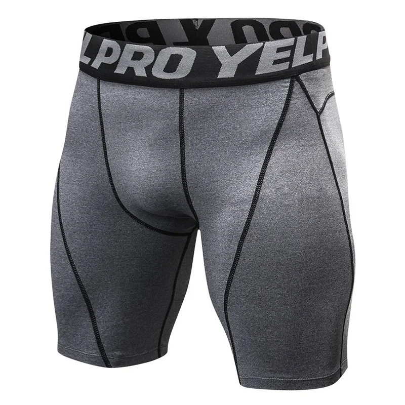 Мужские Спортивные Компрессионные шорты брюки спортивные дышащие быстросохнущие колготки тонкие фитнес KS