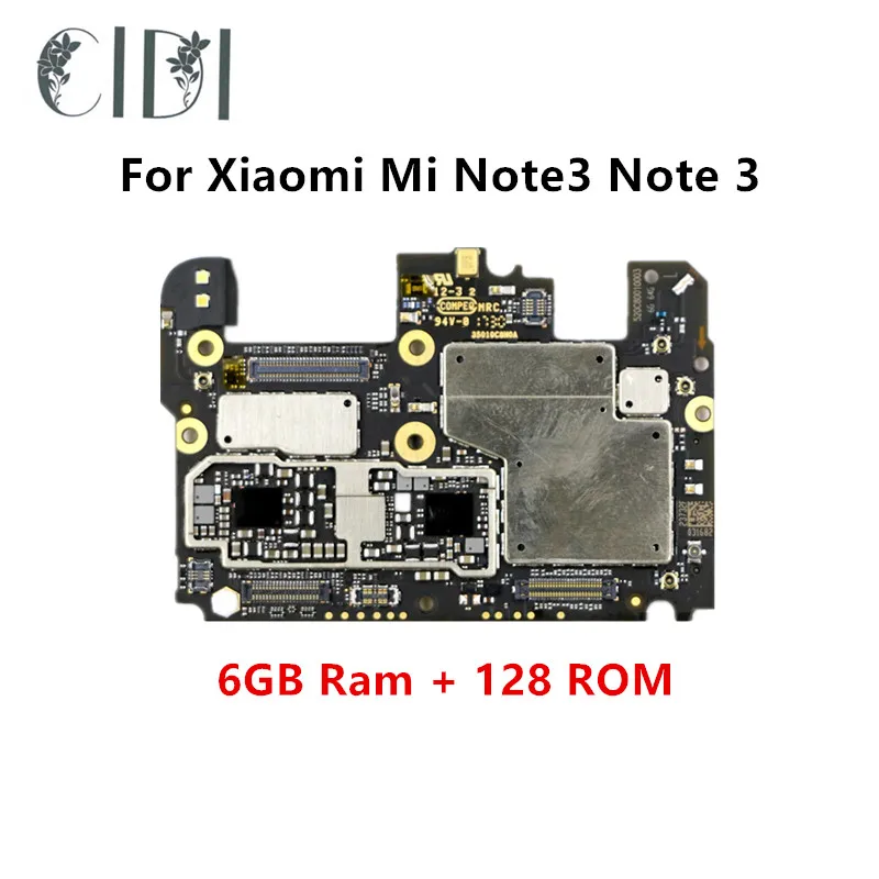 CIDI разблокированная для Xiaomi Mi Note3 Note 3 6 ГБ + 128 Гб материнская плата плата|Антенны