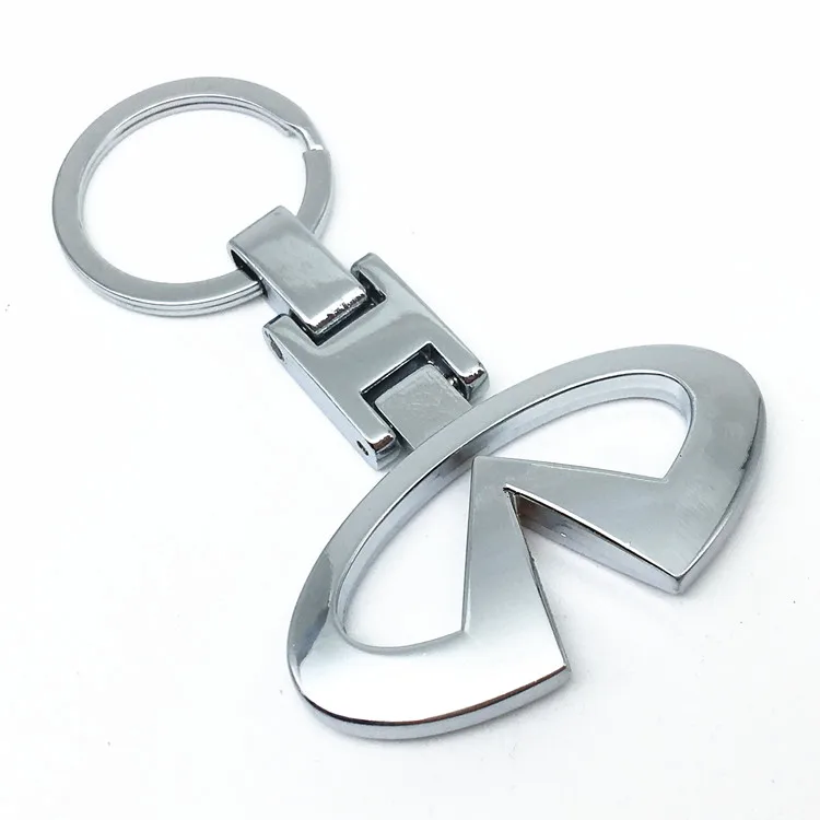 New 3d Car Logo Keyring Keychain Metal Pendant Key Holder For Infiniti
