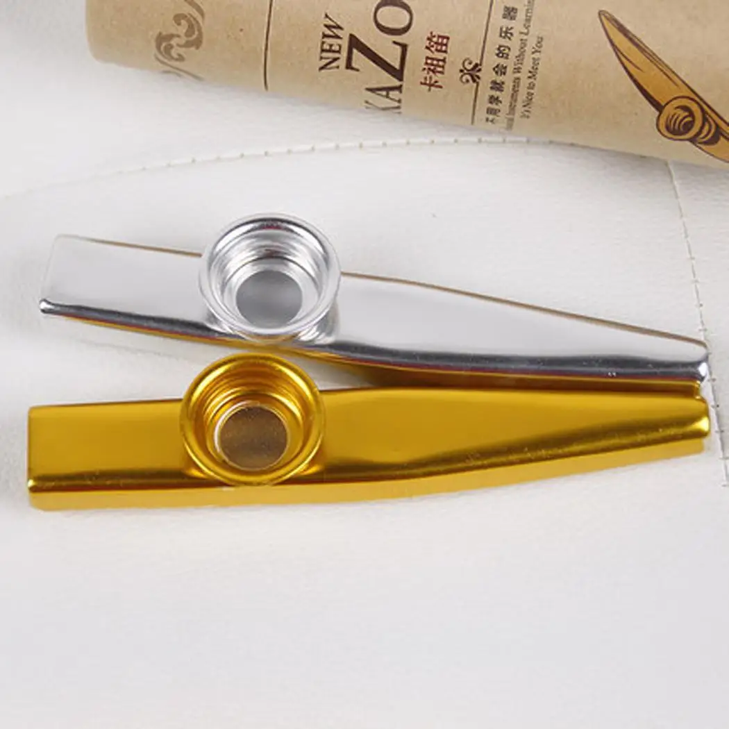 Новый простой дизайн легкий Kazoo металлический алюминиевый сплав для гитарного