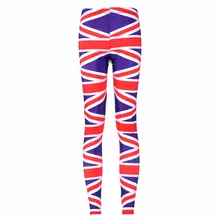 New 3027 Sexy Girl Pencil Pants Union jack American England Flag Printed Running Fitness Sport Women