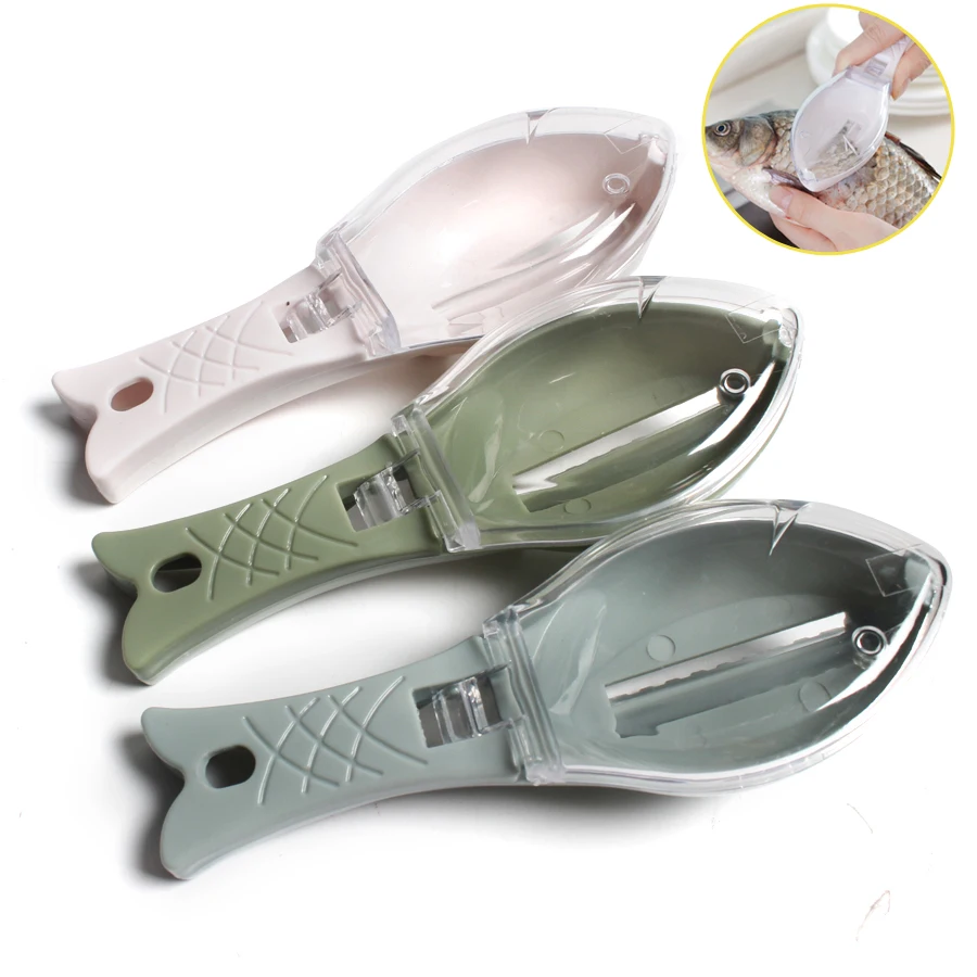 

16CM Multifunctional Fish Clean Scales Fish Killing Knife Scraping Scale Kitchen Cooking Accessories 3Color Available