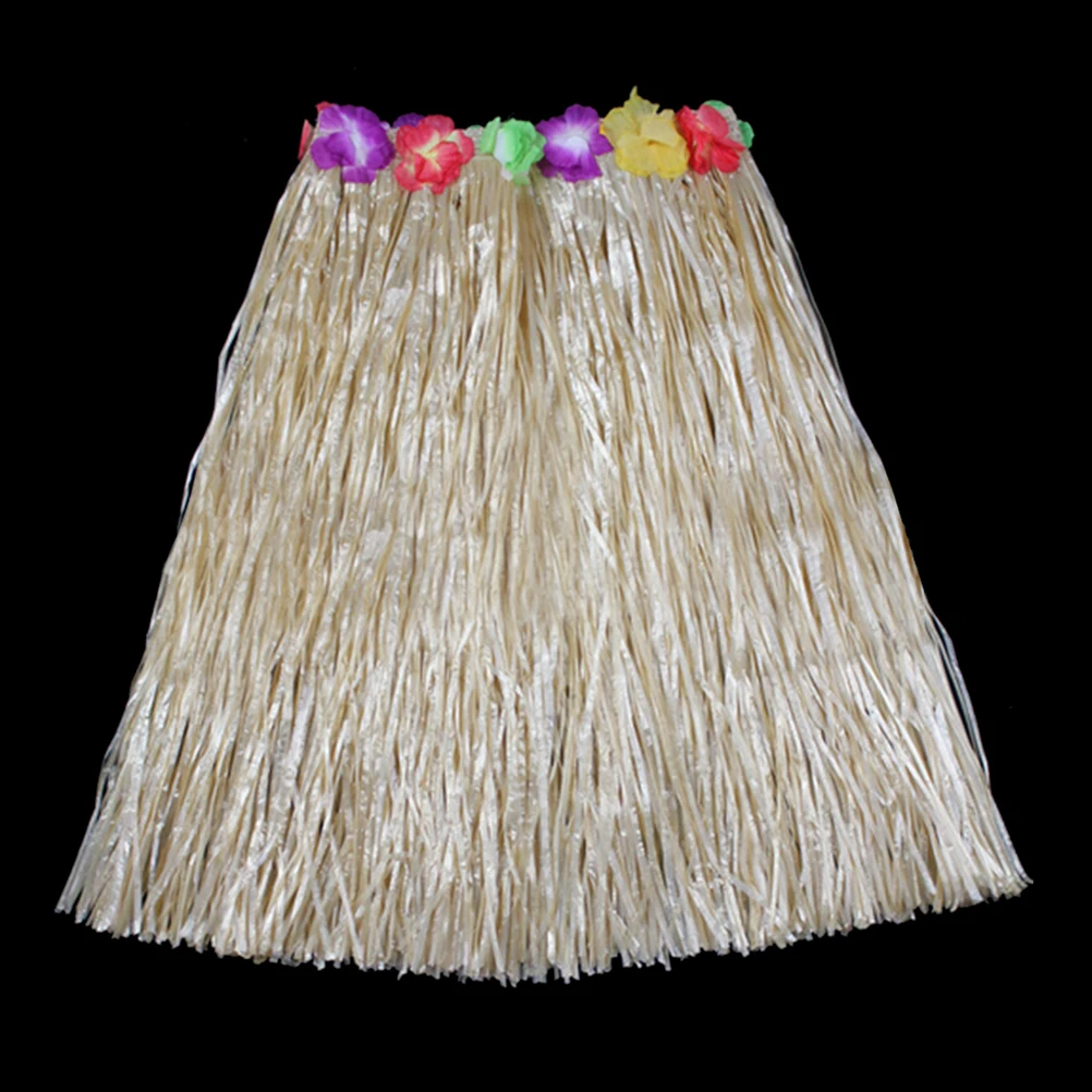 Гавайский костюм пластиковые волокна Женская юбка "Хула" юбка с цветком дамы одеваются Черлидинг