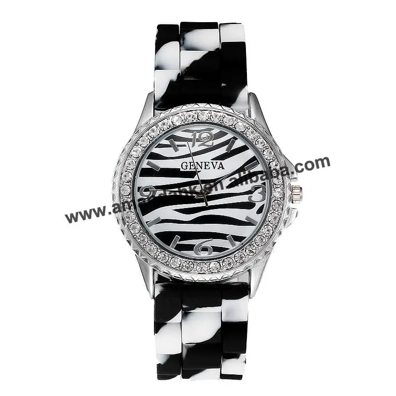 Женские часы с зеброй модные силиконовые зеброй|wristwatch women|wristwatch siliconewristwatches geneva |