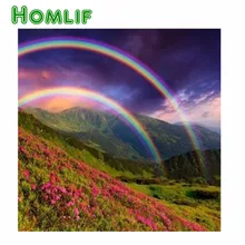 5d diy заказной набор для картин из алмазов eigen foto долина радуги полный квадратный стежок Алмазная вышивка мозаика
