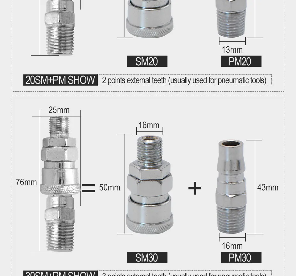 Пневматический фитинг SP20 PP20 SM20 PM20 SH20 PH20 SF20 PF20 Пневматическое соединение C Тип быстродействующего соединителя высокое Давление муфта