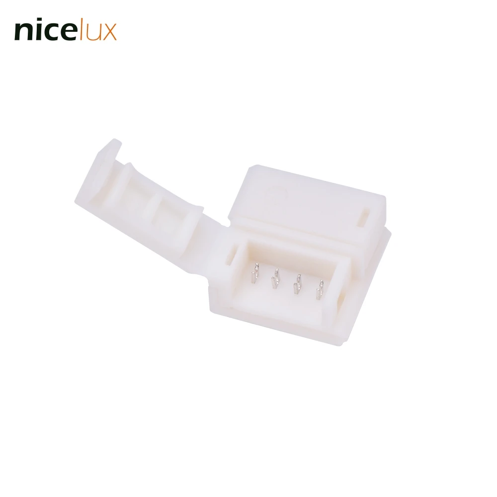 

5pcs/lot 4 Pin Quick Connector for RGB 5050 5630 10mm IP65 Waterproof LED Strip to Strip Tape Light Joint Connection Conductor