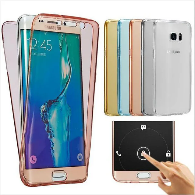 

360 Degree Full Cover Soft TPU Smaung Galaxy S6 S7 Edge S8 S9 S10 Plus J3 J5 J7 A3 A5 A7 2016 2017 Case