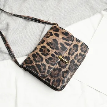 

Scrub Leopard Print PU Messenger Bag 2019 New Cross Body Small Shoulder Bag luxury handbags women bags designer Mini Shoulder A1