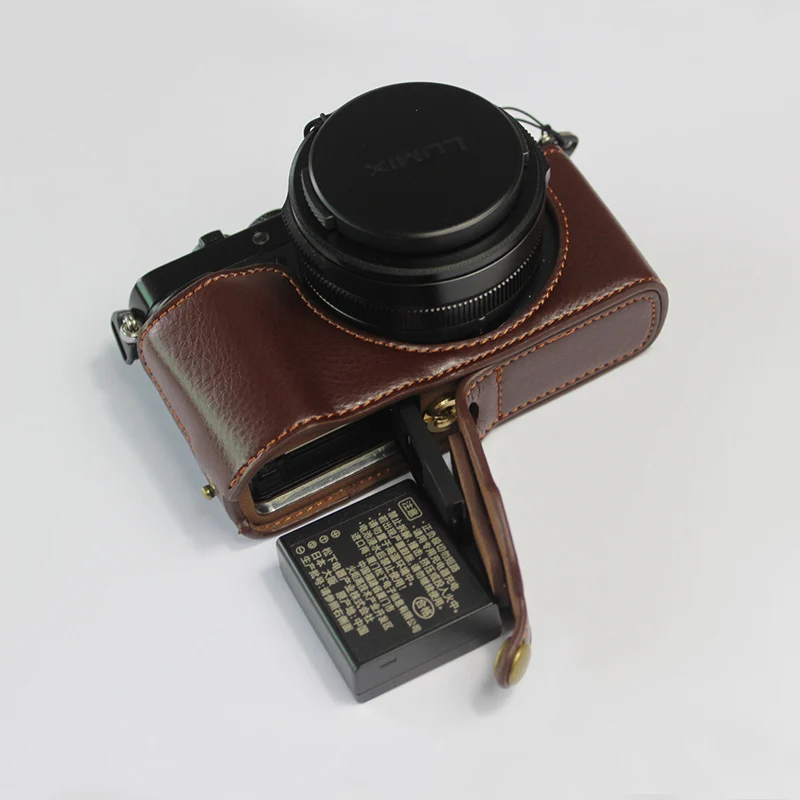 Чехол для камеры из натуральной кожи получехол Panasonic LX100II LX100M2 LX1002 портативный