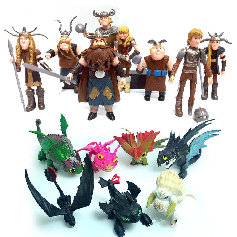 21 pcs Hiccup Night Fury Astrid How to Train Your Dragon Lot Action figures Toys