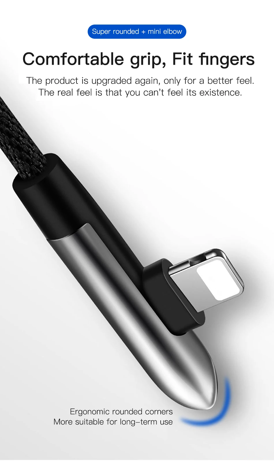 !ACCEZZ USB Cable For Apple iPhone X XS MAX XR 8 7 6 6S 5 5S Plus IOS 10 11 12 Lighting Charger Bullet Style Data USB Cable Cord (3)