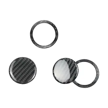 

For Subaru BRZ Toyota 86 carbon fiber one button start ring button button stickers car interior modification accessories sticker