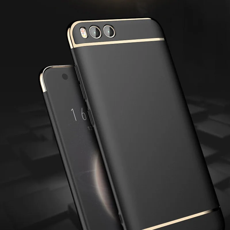 Чехол для Xiaomi Mi 6 Plus 3 в 1 позолоченный чехол задней панели телефона Mi6 жесткий