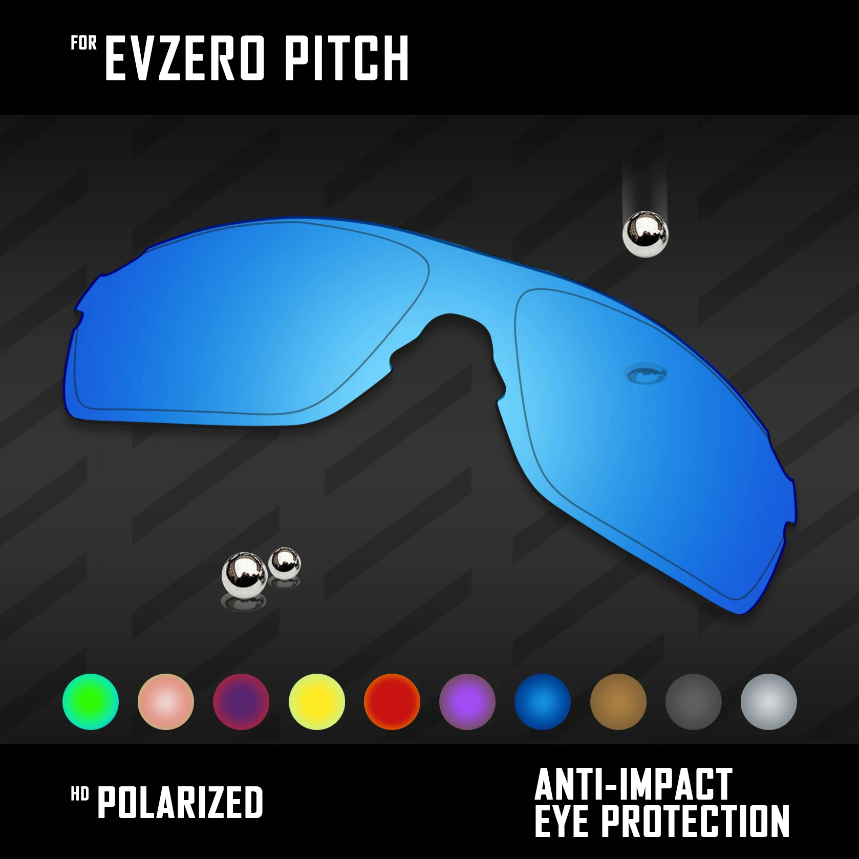 Замена линз OOWLIT для солнцезащитных очков Oakley EVZero шаг поляризованные разные