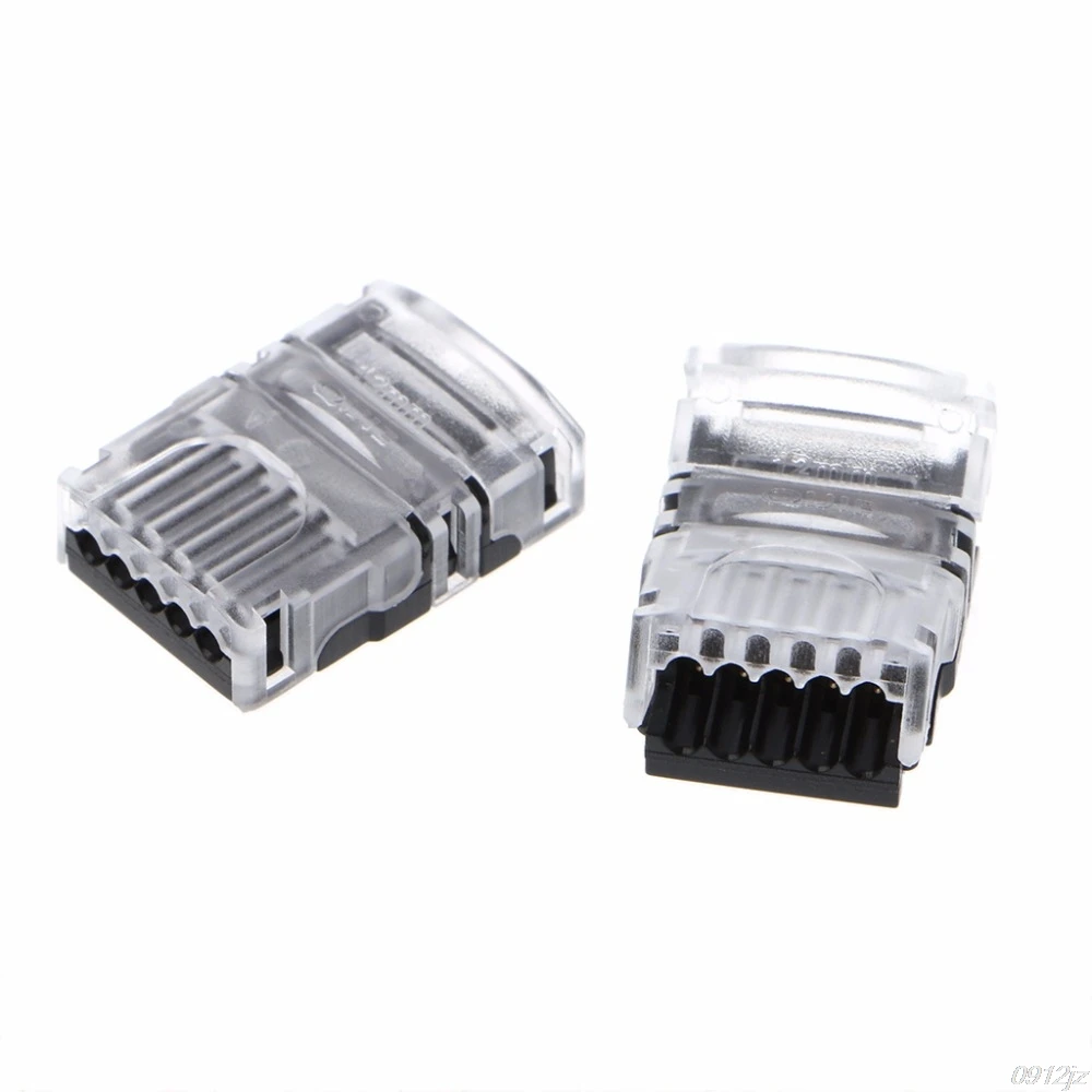 

5 Pcs 12mm 5050 LED Strip Connector 5 Pin For Waterproof Single Color Tape Light Snap Splicer Wire Quick Connectors qiang