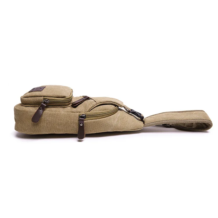 5 Colors New Canvas Chest Bag Fashion Designer Men's Polyester Sling Bags Chest Pack Crossbody Men Bag