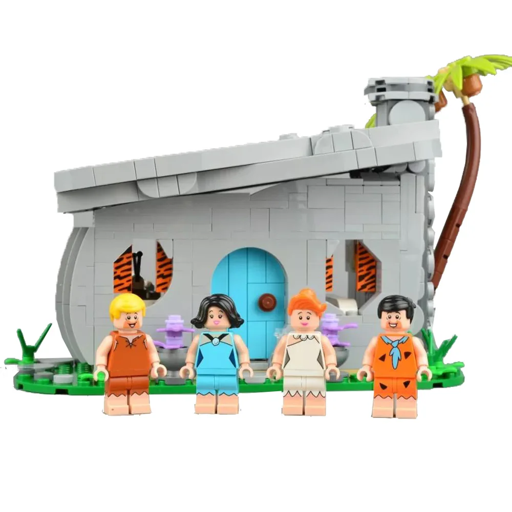 

New 838Pcs Ideas 51001 The Flintstones Model Set Compatible 21316 Building Blocks Bricks Educational Kids Creator New Toys