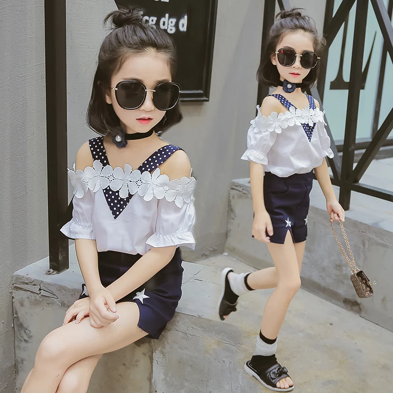Conjuntos de ropa para niñas 2019 verano niños niñas ropa moda Camiseta ...