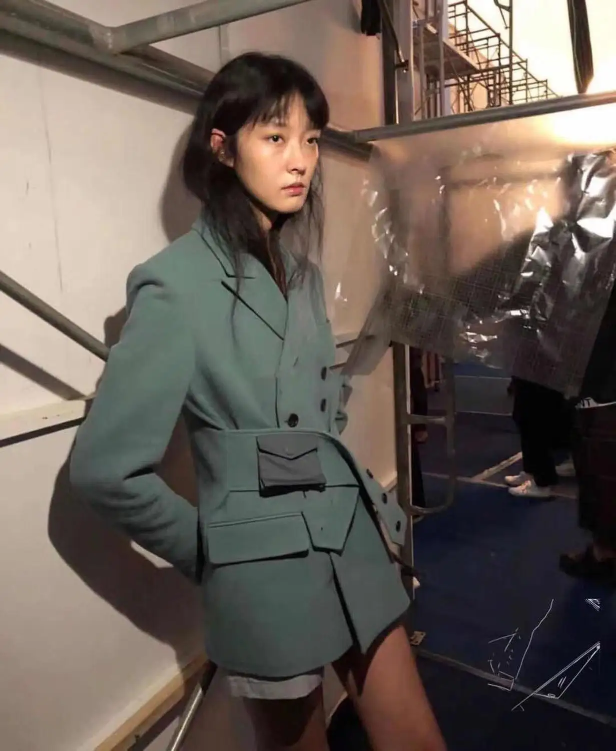 

high quality women fashion blazer coat with belts 2 color ddxgz2v 7.16