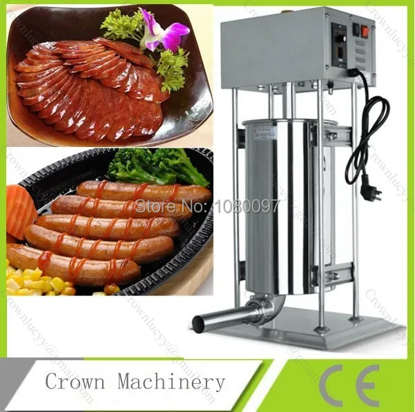 Stainless steel 15L electric Sausage stuffer machine;Sausage filler for salein Food Processors