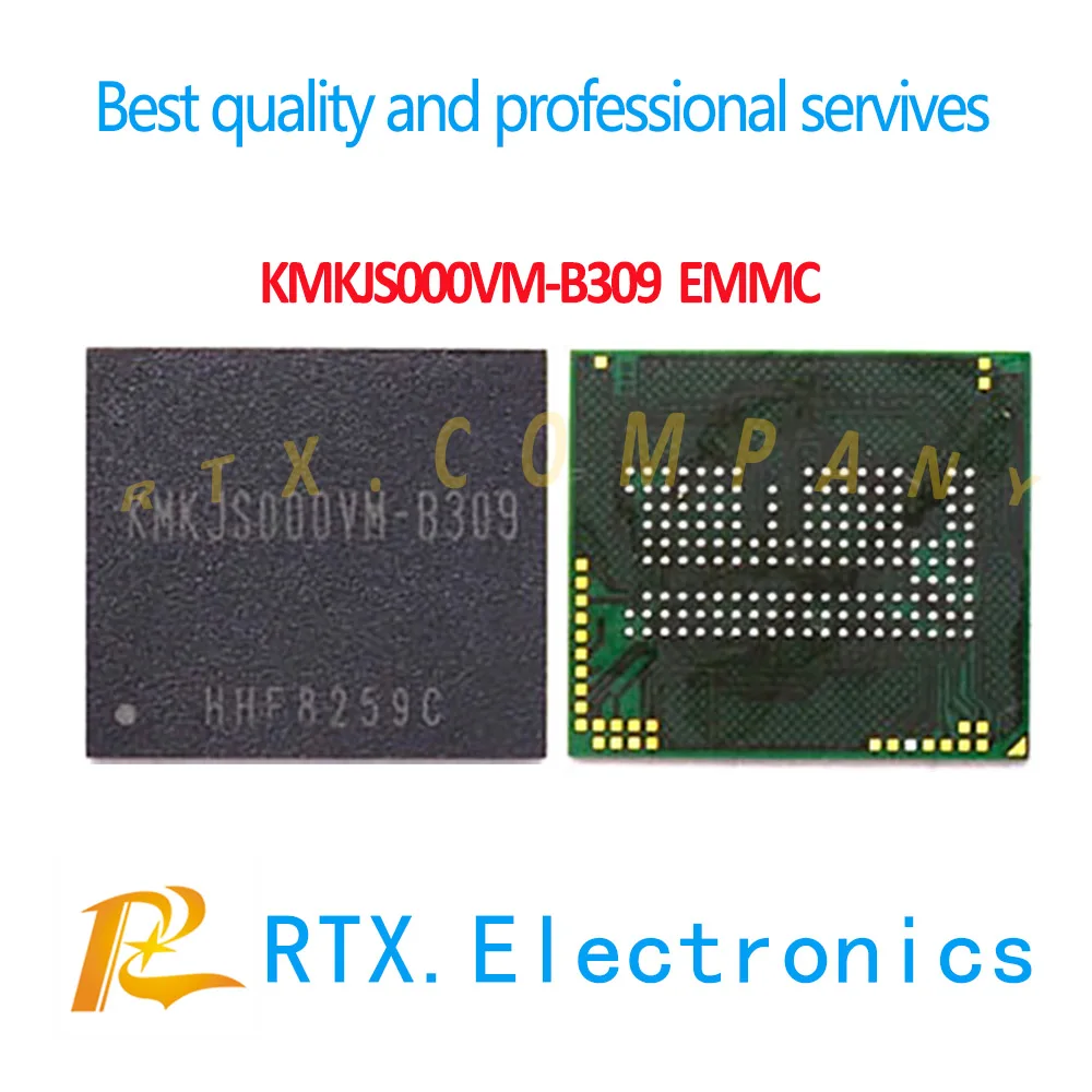 

5pcs/lot KMKJS000VM-B309 EMMC For XIAOMI/SAMSUNG Mobile Phone Circuits UFS EMCP Nand Flash Memory IC KMKJS000VM B309 32+8 Flash