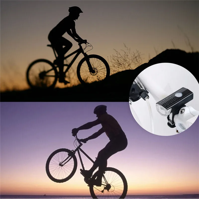 Супер яркий светодиодный MTB черный водонепроницаемый велосипедный фонарь USB