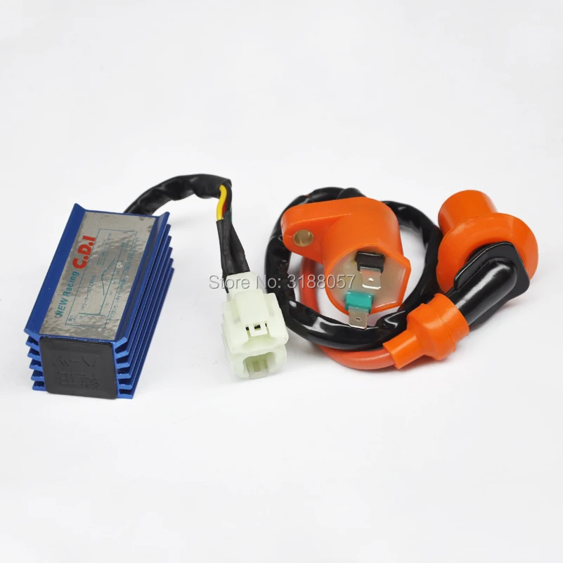 Производительность 6 pin AC Racing CDI Коробка Катушки зажигания для GY6 50cc 125cc 150cc 139QMB 152QMI 157QMJ роллер мопед ATV