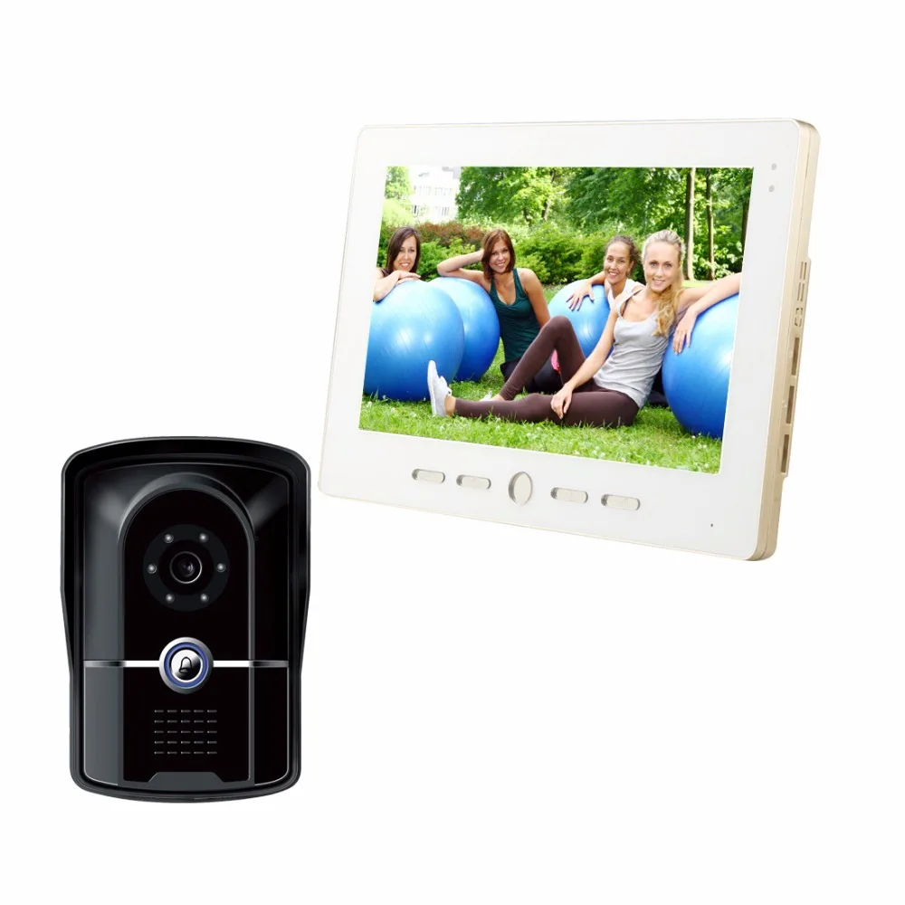 Golden Color 10.1`` TFT Color Video door phone Doorbell System