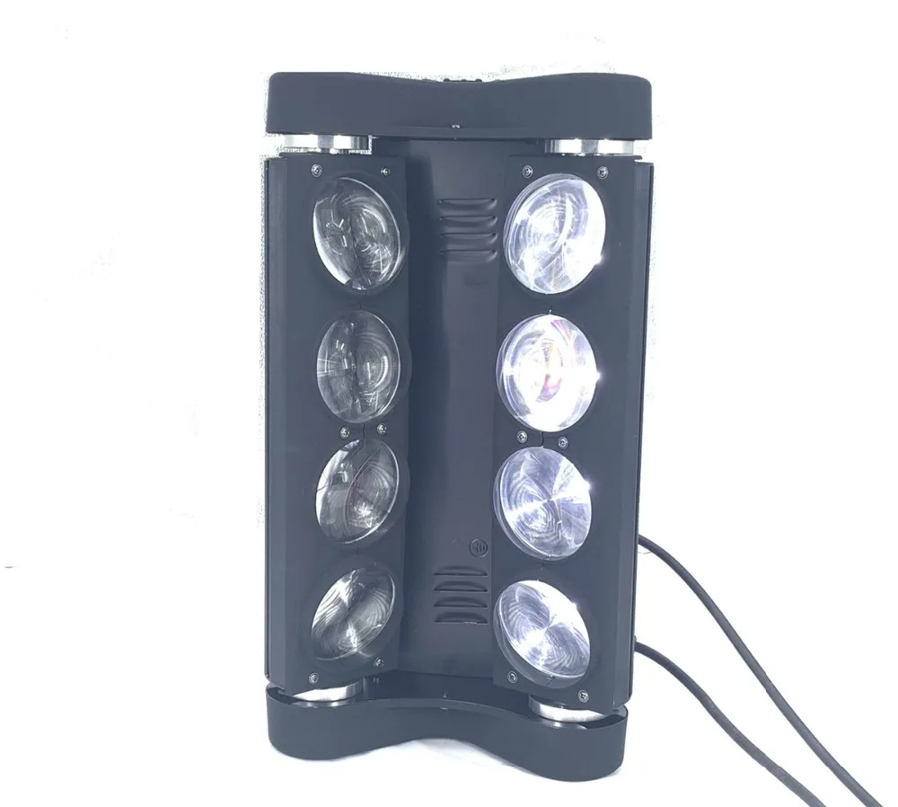 Мини-светильник с подвижной головкой, светодиодный светильник-паук, 8x10 Вт/8x15 Вт, 4 в 1, RGBW, светодиодные вечерние светильник, диско-светильник, s луч, dj, диско-светильник, s wash