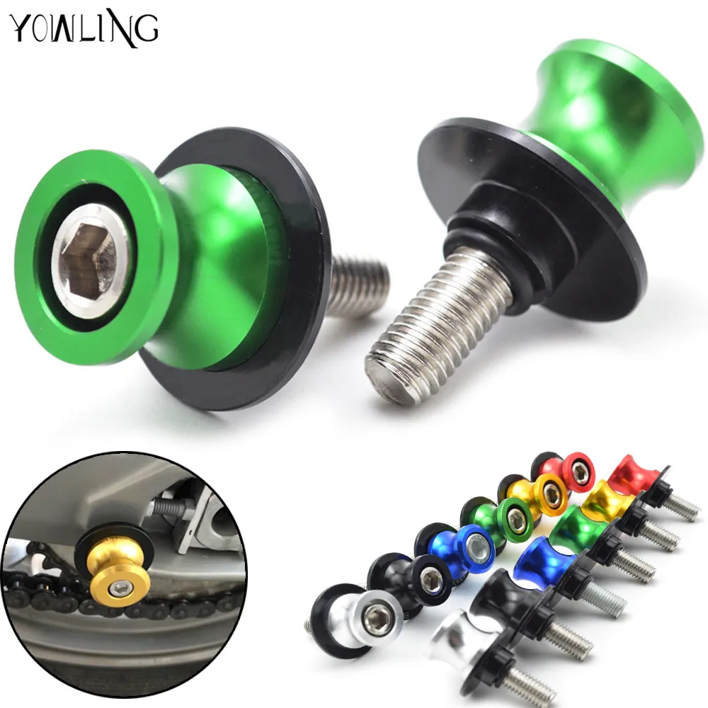 Motorcycle Swingarm Spools Slider Stand Screws Swingarm Sliders For