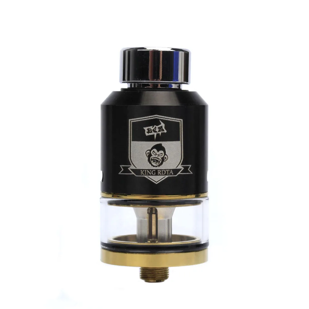 

Coil Father King RDTA Atomizer 3.5ml Capacity With Wide Bore 810 Drip Tip 25mm Diameter Tank For Electronic Cigarette Box Mod
