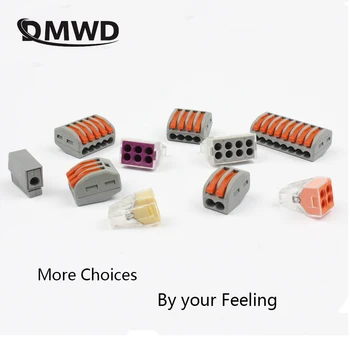

PCT Universal Compact Wire Wiring Connectors Connector 2 3 4 5 8 Pin conductor terminal block with lever fit new
