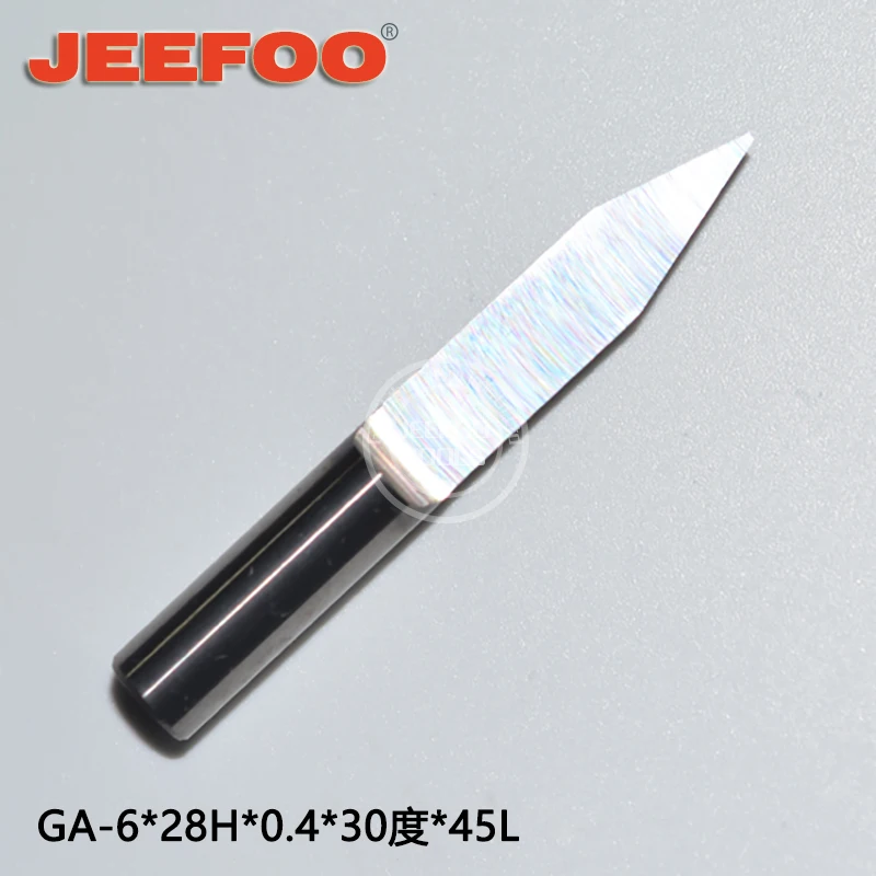 

6*30Degree*0.4*28H*45L PCB Engraving Cutter/Flat Bottom Wood Engraving Router Bits/ Sharp Solid Carbide Tools